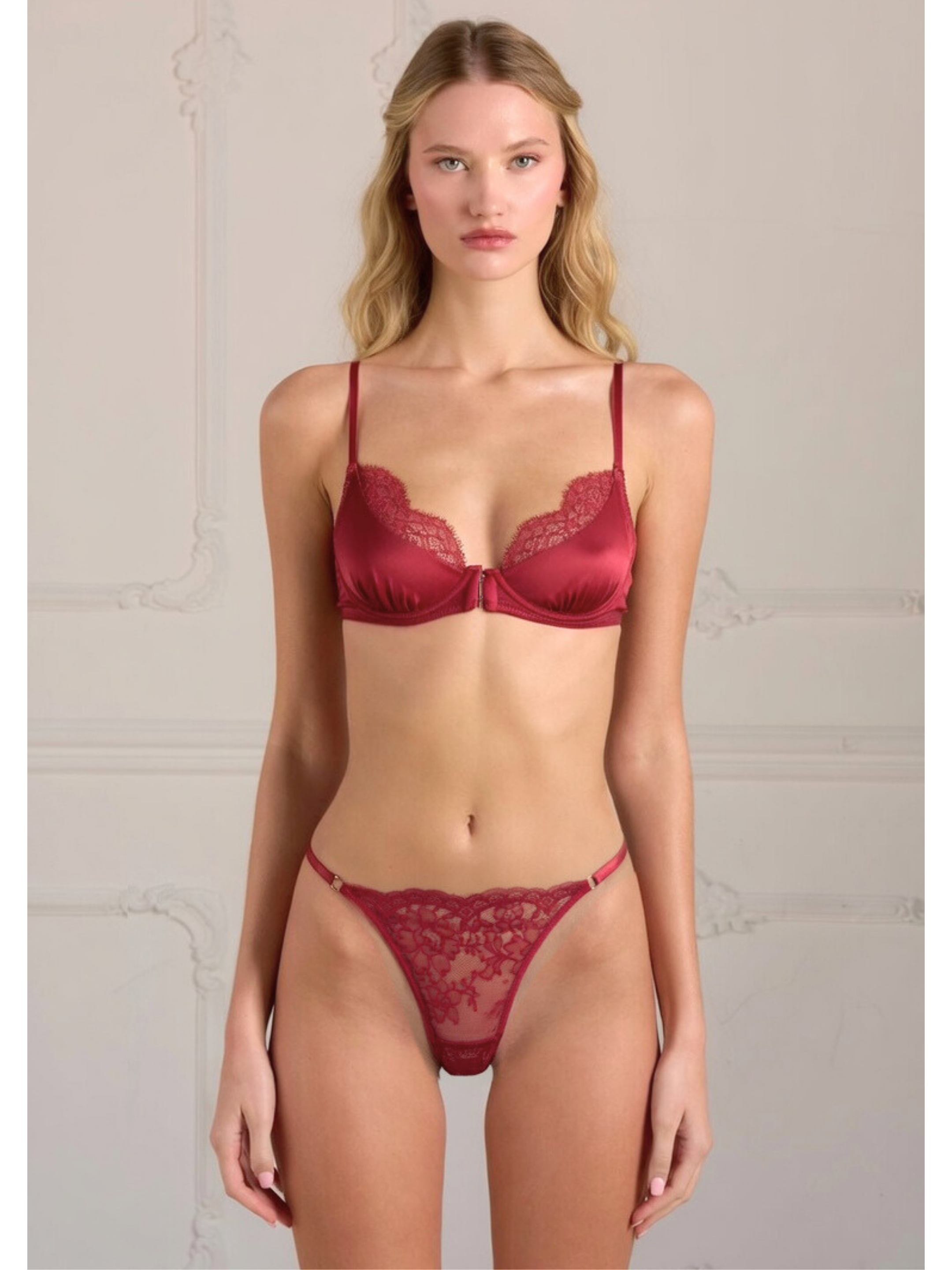 Scarlett Silk & Lace Bra