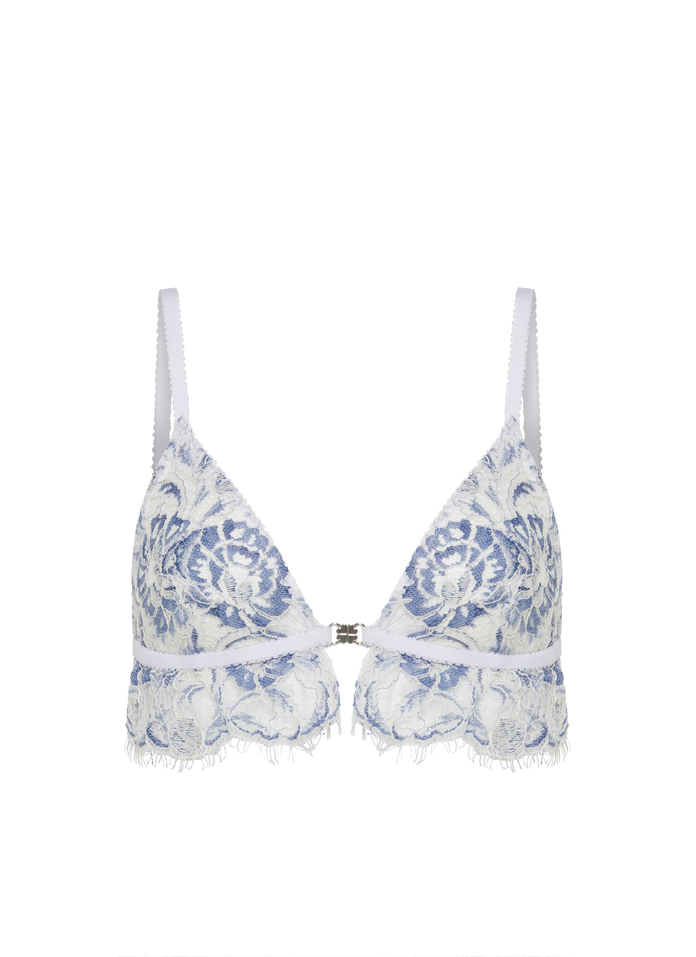 Lucia Triangle Bra with Lace Scallop